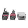 MTP/MPO BASE-8 FIBER ADAPTER OM4 C TO B