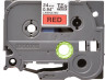TZE451 24mm Black On Red Label Tape