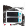 FD 64GB Exodia USB3.2 Blk & Teal 2PK