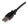 1m USB 2.0 A to Left Angle B Cable - M/M