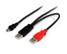 6 ft USB Y Cable for External Hard Drive