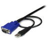 10 ft 2-in-1 Ultra Thin USB KVM Cable