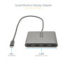 USB C to 4 HDMI Adapter - Quad Monitor