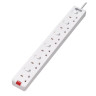 Power Strip 6-Outlet British Bs1363A 13A