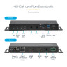 4K 60Hz HDMI Over Fiber Extender Kit